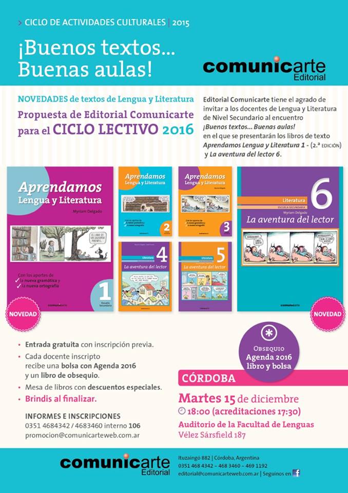 Actividad de editorial Comunicarte para docentes de Lengua y Literatura