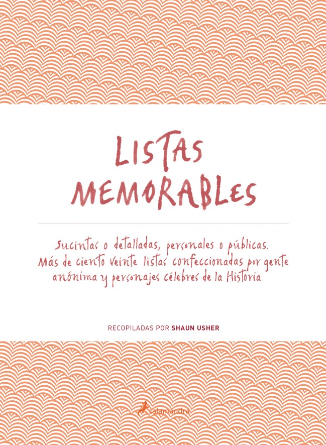 "Listas memorables", una recopilación de Shaun Usher