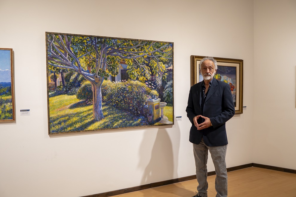 Mario Sanzano inauguró una muestra en la Legislatura
